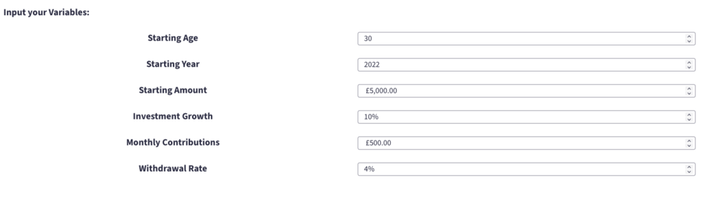 early retirement calculator